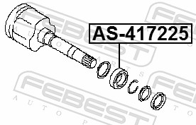 Febest Aandrijfas AS-417225