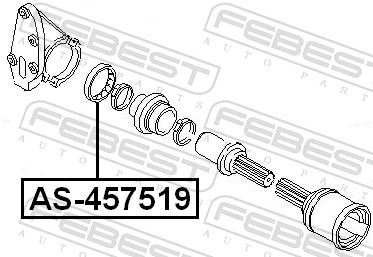 Febest Aandrijfas AS-457519