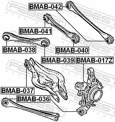 Febest Draagarm-/ reactiearm lager BMAB-039