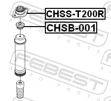 Febest Schokdemper bus CHSB-001