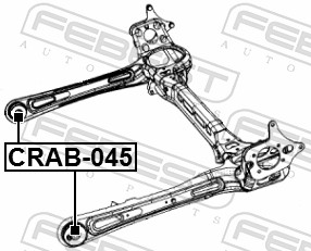 Febest Draagarm-/ reactiearm lager CRAB-045