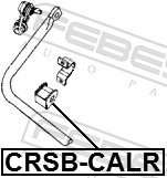 Febest Stabilisatorstang rubber CRSB-CALR