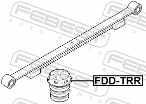 Febest Aanslagrubber vering FDD-TRR