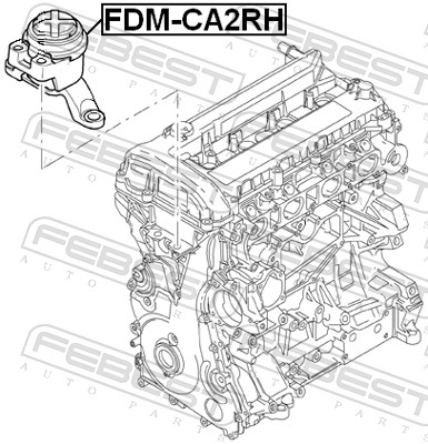 Febest Motorsteun FDM-CA2RH