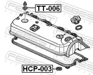 Febest Afdichting bougieschacht HCP-003