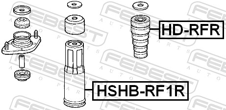 Febest Aanslagrubber vering HD-RFR