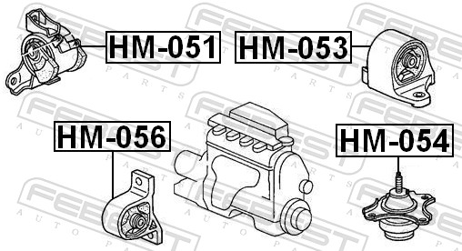 Febest Motorsteun HM-051