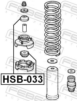 Febest Schokdemper bus HSB-033