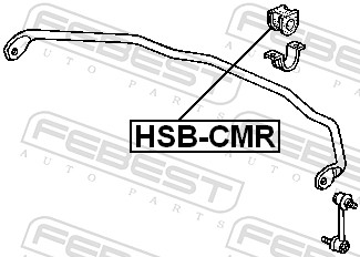 Febest Stabilisatorstang rubber HSB-CMR