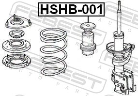 Febest Stofkap schokdemper HSHB-001