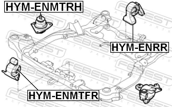 Febest Motorsteun HYM-ENMTRH