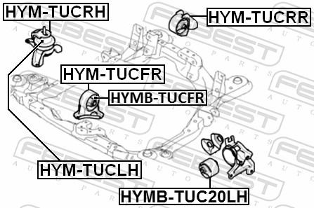 Febest Motorsteun HYM-TUCRH