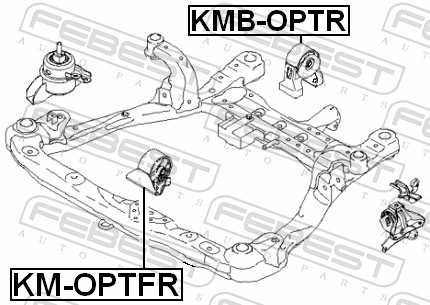 Febest Motorsteun KM-OPTFR