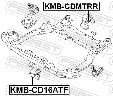 Febest Motorsteun KMB-CD16ATF