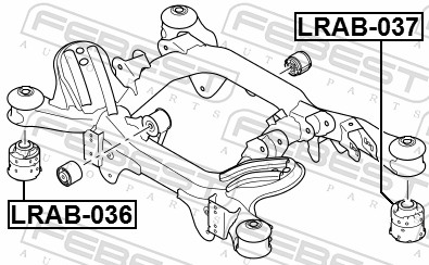 Febest Draagarm-/ reactiearm lager LRAB-037