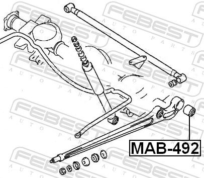 Febest Draagarm-/ reactiearm lager MAB-492