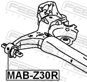 Febest Draagarm-/ reactiearm lager MAB-Z30R