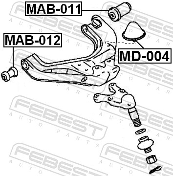 Febest Aanslagrubber vering MD-004