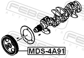 Febest Krukaspoelie MDS-4A91