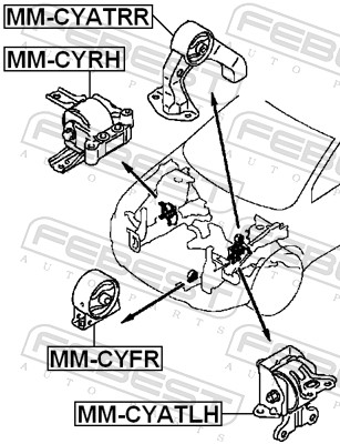 Febest Motorsteun MM-CYATLH