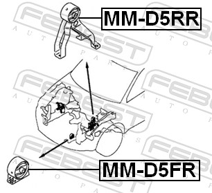 Febest Motorsteun MM-D5RR