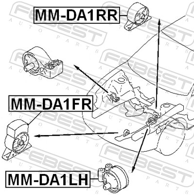 Febest Motorsteun MM-DA1RR