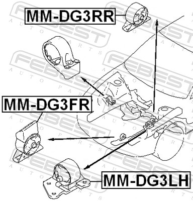 Febest Motorsteun MM-DG3RR