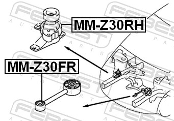 Febest Motorsteun MM-Z30RH