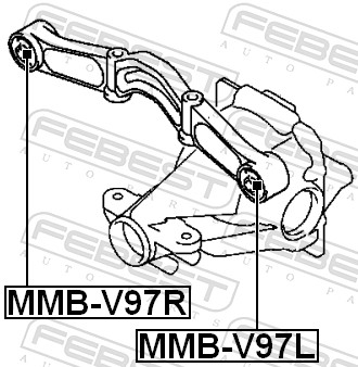 Febest Differentieel keerring MMB-V97R