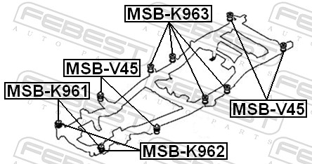 Febest Wielnaaf MSB-K963