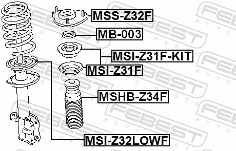 Febest Veerschotel MSI-Z32LOWF