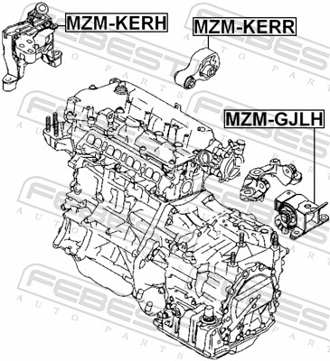 Febest Motorsteun MZM-KERR