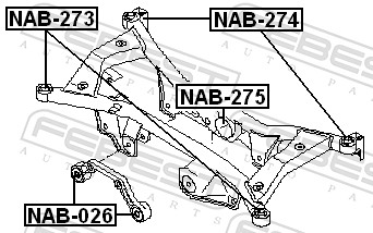 Febest Differentieel keerring NAB-026