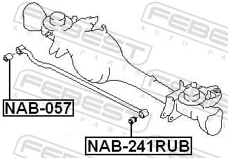 Febest Draagarm-/ reactiearm lager NAB-241RUB