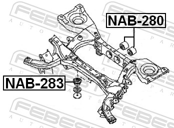 Febest Differentieel keerring NAB-283