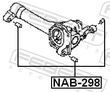 Febest Differentieel keerring NAB-298