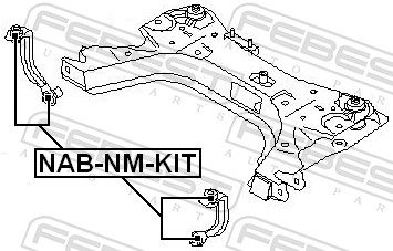 Febest Draagarm reparatieset NAB-NM-KIT