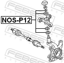 Febest Draagarm reparatieset NOS-P12