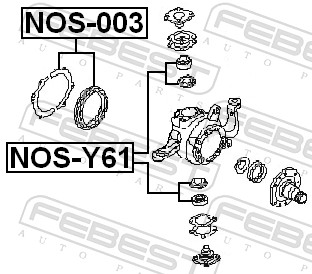 Febest Draagarm reparatieset NOS-Y61