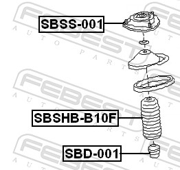 Febest Aanslagrubber vering SBD-001