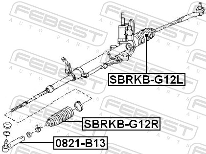 Febest Stuurhuishoes SBRKB-G12R