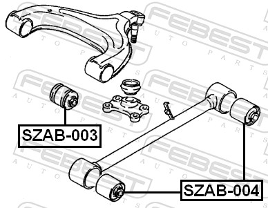 Febest Draagarm-/ reactiearm lager SZAB-004