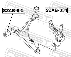 Febest Draagarm-/ reactiearm lager SZAB-034