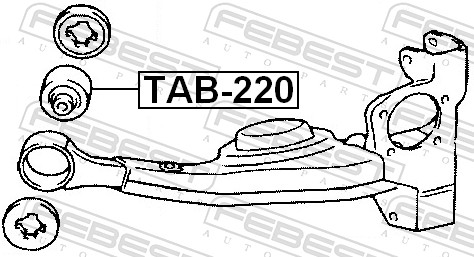 Febest Stuurhuisrubber TAB-220