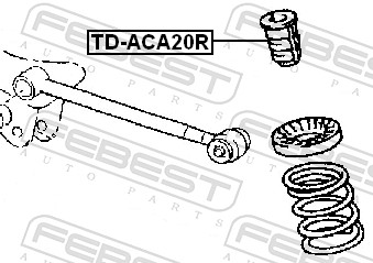 Febest Aanslagrubber vering TD-ACA20R