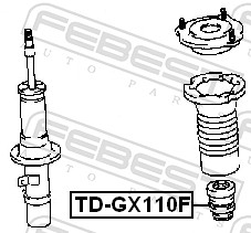 Febest Aanslagrubber vering TD-GX110F