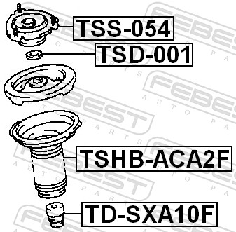 Febest Stofkap schokdemper TSHB-ACA2F