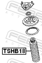 Febest Stofkap schokdemper TSHB18