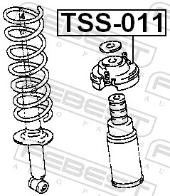 Febest Veerpootlager & rubber TSS-011