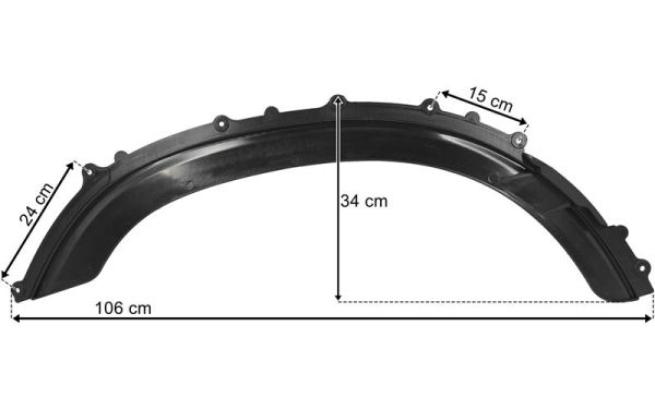 Pacol Verbreding, spatbord DAF-MG-041L